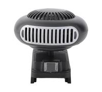 Chauffage de Voiture Portable 170W, Thermostat Réglable à 2 Niveaux, Tête Rotative, Silencieux, avec Ports USB