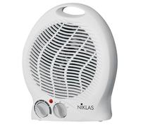 Chauffage électrique 2000W Radiateur Soufflant Climatiseur Portable Blanc Thermostat 5 à 35°C NIKLAS