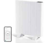 Chauffage électrique 700W, convecteur économique. Montage mural ou sur pied. Radiateur électrique mobile. Chauffage infrarouge avec écran LCD et programmateur hebdomadaire