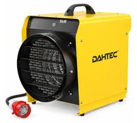 Chauffage électrique 9000W, indice de protection IP24, avec thermostat, 9 kW, couleur jaune