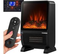 Chauffage électrique avec effet flamme 3D, 2000 W, télécommande