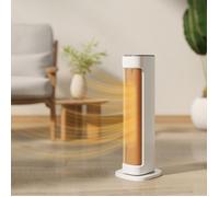 Chauffage électrique basse consommation 2000 W, 3 modes, thermostat réglable, protections anti-basculement et surchauffe