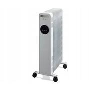 Chauffage électrique Chauffage au fioul 2000W 5-35°C Rempli d'huile Radiateur électrique à fioul Chauffage mobile