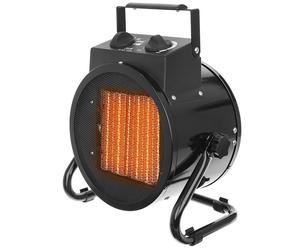 Chauffage électrique Chauffage de chantier 3 modes Portable Mobile 3kW 3000W pour appartement bureau atelier camping garage 11022