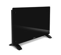 Chauffage électrique de luxe - Convecteur - Panneau en verre 2000W Premium - Noir | Commande manuelle et Wi-Fi incl.