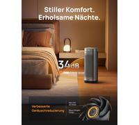 Chauffage électrique DREO, économe en énergie, silencieux, 2000W, avec chauffage en céramique, thermostat, minuterie de 12 heures, 3 modes, oscillation de 70°, chauffage électrique de 40 cm pour pièce