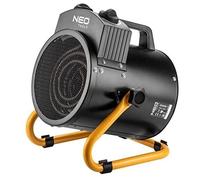 NEO TOOLS Chauffage électrique 2kW industrie, élément chauffant en acier inoxydable, thermostat réglable, protection contre la surchauffe, avec ventilateur, angle réglable, poignée isolée, IPX4 pour u