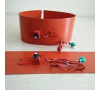 Chauffage électrique industriel pour fûts, seaux et barils d'huile : courroie chauffante en silicone avec protection antigel réglable. Chauffage pour fûts d'huile métalliques, courroie chauf