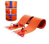 Chauffage électrique industriel pour fûts, seaux et barils d'huile : courroie chauffante en silicone, protection antigel réglable, chauffage pour fûts métalliques avec thermostat, coussin ch
