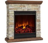 Klarstein Lienz 1800W 60cm Cheminée Électrique Brun Clair