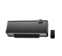 Warmtech Radiateur céramique mural 2000W oscillant – Façade en verre, LED, télécommande – Noir