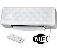 Chauffage électrique mural céramique WARM TECH, 2000W 240V, WiFi connecté, surface 50m3, Blanc