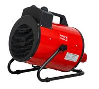Chauffage électrique soufflant 5 kW - 3x400 V - Thermostat et inclinaison réglable - Portable - IP24 MW Tools WEL05ST