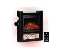 Chauffage électrique - Studio 5 Arc - Fausse cheminée électrique - 1800W - Minuterie - Télécommande - Noir