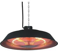 Chauffage électrique suspendu - 1500W - Noir