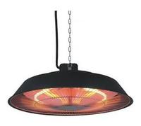 Chauffage électrique suspendu - 1500w - noir G