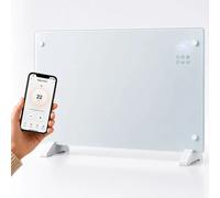 EXTRALINK Radiateur électrique en verre 2000 W, WiFi, thermostat, blanc