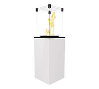 Chauffage extérieur Gaz Patio Mini de Verre Blanc contrôle Manuel 8,2 KW