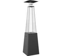 Chauffage extérieur Gaz Umbrella Acier Noir 12 KW Set Chauffages Exterieur Au Gaz