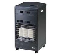 Chauffage infrarouge à gaz GPL ventilé 4200 W, gris - dimensions : 40,5 x 44,5 x 77 cm (h) - poids : 14,5 kg - EURO92T