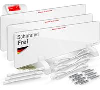 Chauffage infrarouge anti-moisissure KESSER® - Éliminateur de moisissures pour salle de bain et chauffage mural 3 x 50 W