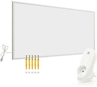 Chauffage infrarouge de 700 watts, incluant un thermostat Wi-Fi, radiateur électrique économe en énergie avec contrôle Wi-Fi, chauffage mural électrique, panneau de chauffage infrarouge