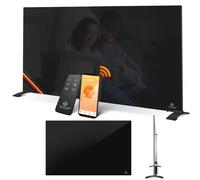 Chauffage infrarouge KESSER® Convecteur en verre Chauffage en verre Efficace Appareil 2-en-1 : sur pied et mural Chauffage électrique avec détection de fenêtre ouverte + télécommande etvia application