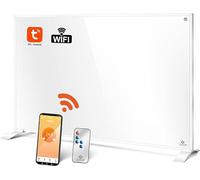 Chauffage infrarouge, modèle sur pied et à fixer au mur. Radiateur électrique de 550W avec télécommande, thermostat et contrôle via application. Panneau de chauffage électrique, radiateur, convecteur,