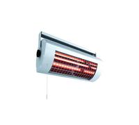 Solamagic radiateur infrarouge 1400 watts Eco+ avec interrupteur à tirette (titane-argent)