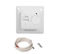 Chauffage Manuel Mécanique, Thermostat Non Programmable de Chaleur Uniquement Au Sol Maison Interrupteur Contrôle Température Climatisation Pièce Commutateur Commande avec Câble de Sonde 2.9m 220V