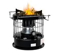 Chauffage mobile 2600W, poêle à pétrole kérosène pour le plein air et le camping, chauffage à mèche, réservoir de 5L, autonomie de 12,5h, sans électricité