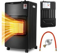 Chauffage mobile à gaz Vigevee, 4,2 kW, pliable, réchaud à gaz infrarouge pour GPL, allumage piézoélectrique, 4 roulettes, fabriqué en Allemagne