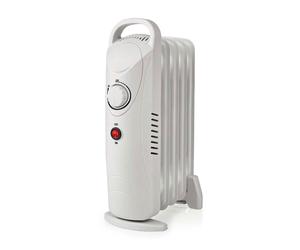 Chauffage mobile par radiateurs à mazout Chauffage électrique, thermostat 1 niveau de chaleur, silencieux, portable avec poignée, 500 watts, LxHxP 23x38,5x13,5 cm