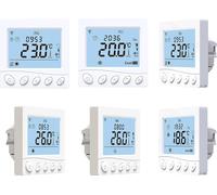 Chauffage par le sol et bobine de ventilation pour 2 tuyaux Thermostat WiFi/485 Modbus intelligent avecd'ambiance d'application Écran LCD de 3,2 pouces programmable