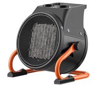 Chauffage pour serre, radiateur électrique PTC de 2000W avec ventilateur, modes de chauffage faible et élevé, angle réglable de 15°, protection contre la surchauffe, portable, idéal pour serres, petit