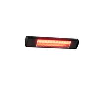 Chauffage radiant 1500 Watt Infrarouge Chauffage Patio Jardin Noir 6m² Portée