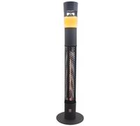 Chauffage radiant d'extérieur 1500w + haut-parleur + lumière led - Ewt - PATIO MUSIC -