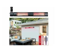 Semptec Chauffage radiant d'extérieur, 3000 W à infrarouge, IRW-3100, Noir