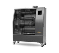 Chauffage Radiateur fioul professionnel mobile radiant infrarouge 14 kW motif en acier inoxydable 160-900 m³ Wifi Hipers WDP50IS