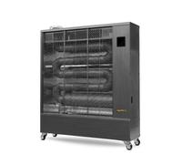 Chauffage Radiateur fioul professionnel mobile radiant infrarouge 29 kW motif en acier inoxydable 2000-4600 m³ Wifi Hipers WDP100IS