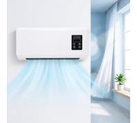 Chauffage/refroidissement Mural, 45 W Ventilateur De Refroidissement Et De Chauffage, Rafraîchisseur D'air Électrique À Flux D'air Croisé Avec Minuterie 12 H Et Télécommande Pour Bureau À Domicile(EU)