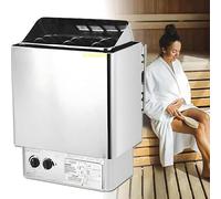 Chauffage sauna mural en acier inoxydable, 3-6 kW, thermostat numérique, montage facile pour l'intérieur