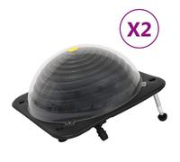 Chauffage solaire de piscine - vidaXL - 75x75x36 cm - PEHD - Aluminium - Pour piscines jusqu'à 16 800 L