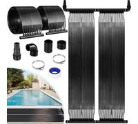 Chauffage Solaire pour Piscine 75x 300 cm, Chauffage Solaire de Piscine, Collecteur Solaire, Réchauffeur Solaire pour Piscine de 2,1㎡ jusqu'à 12000l d'eau, Tapis solaires, Extensible, Résistant aux UV