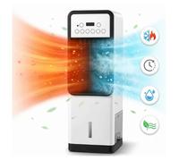 Chauffage soufflant 1800W 2-en-1 ventilateur chaud froid 3L 3 vitesses PTC portable réglable blanc maison bureau