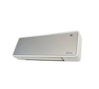 Chauffage soufflant 2000 W façade en verre argenté télécommande et minuterie HOTI M80 Gris