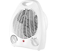 Chauffage Soufflant 2000 W pour Petite Pièce avec Ventilation et 2 Réglages Avizar Blanc Blanc