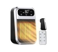 Chauffage soufflant à brancher avec télécommande mini chauffage soufflant en céramique pour salle de bain économe en énergie