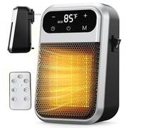 Chauffage soufflant avec télécommande, mini chauffage soufflant en céramique pour salle de bain, économique et silencieux (800 W),