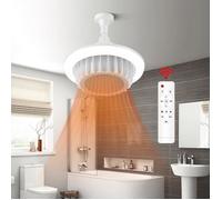 Chauffage Soufflant E27 Avec LED,Chauffage D'appoint 600W,Radiateur Soufflant E27,Chauffage Electrique Soufflant pour